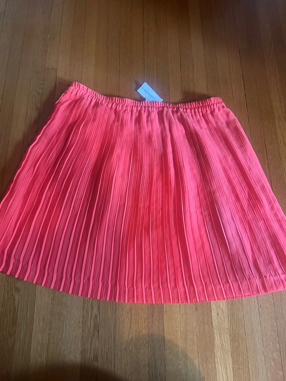 Banana Republic Fall 2012 Orange  pleated knee-length skirt, Size XL, NWT